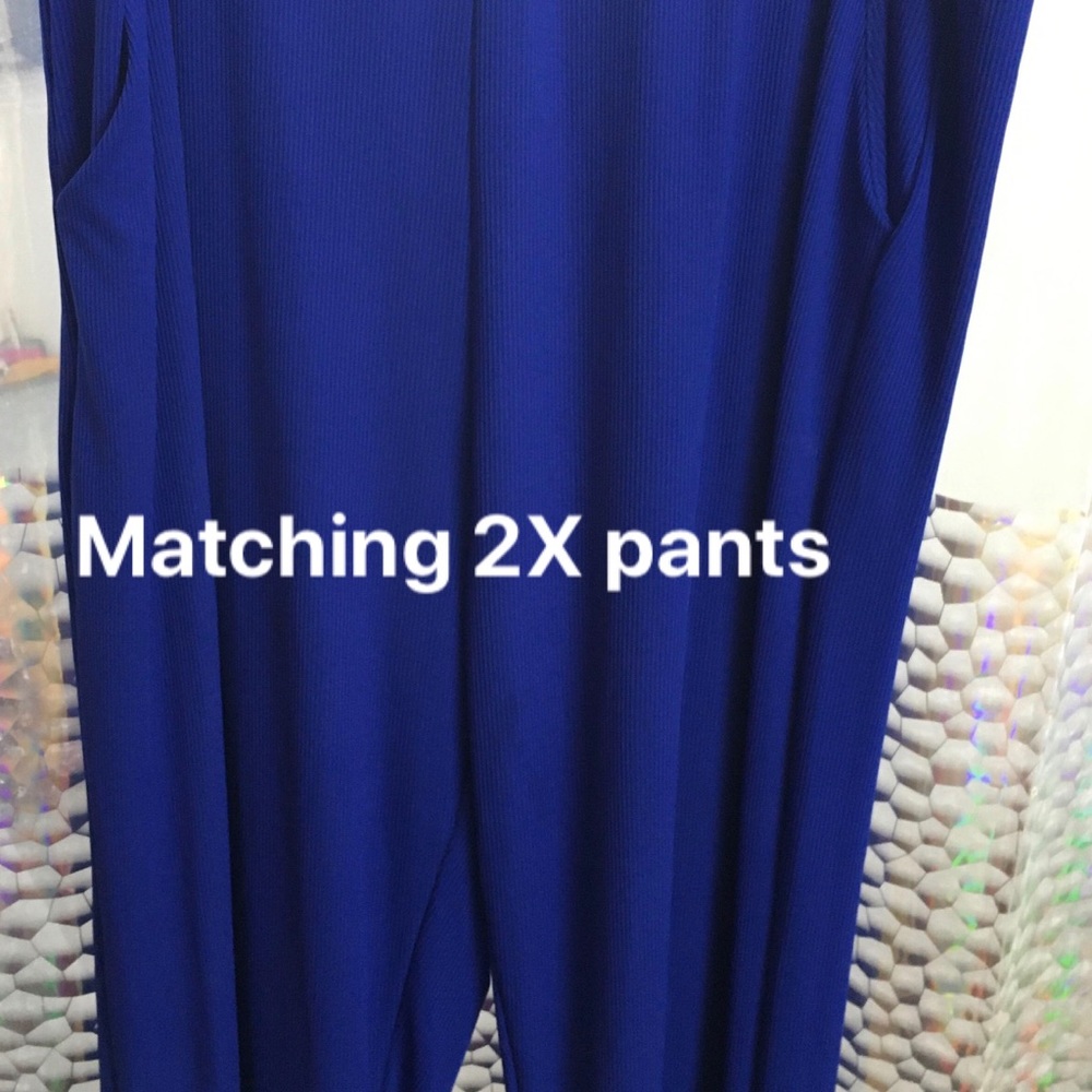 Blue 2 piece outfit - womens XL